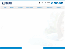Tablet Screenshot of castordentalcare.com